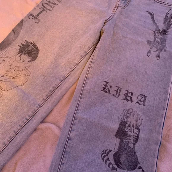 Death Note Custom Graphic Jeans - Picture 8 of 9